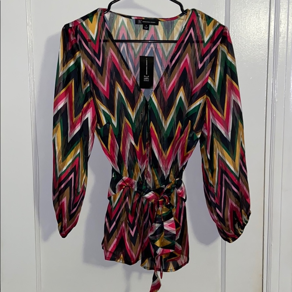INC Printed Blouse